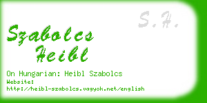 szabolcs heibl business card